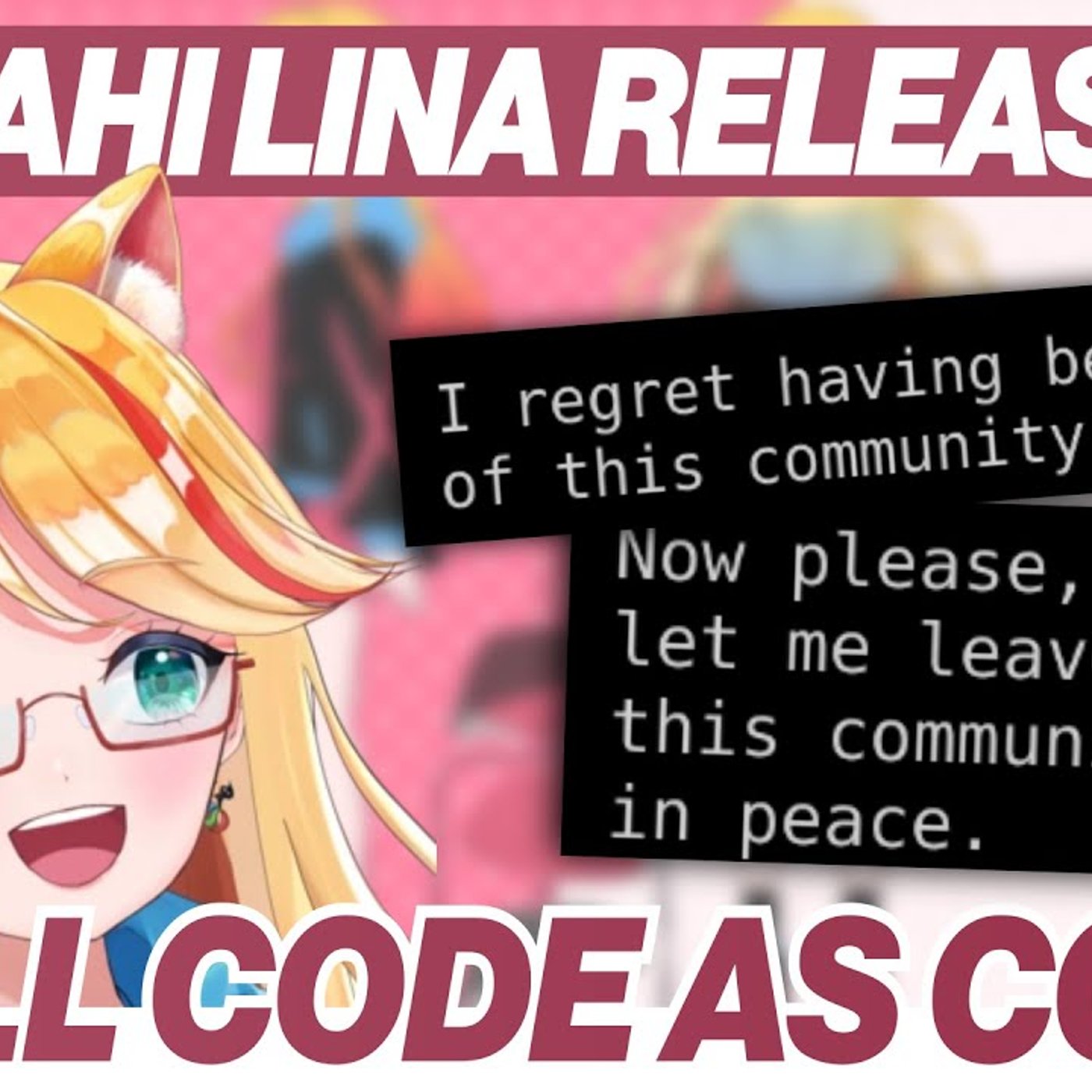 Asahi Lina gets frustrated and releases all code as CC0 episode artwork